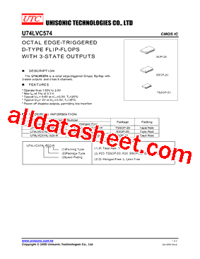 U74LVC574型号图片