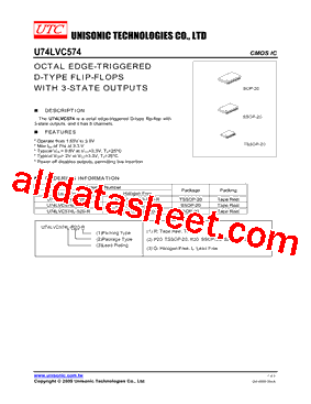 U74LVC574G-P20-R型号图片