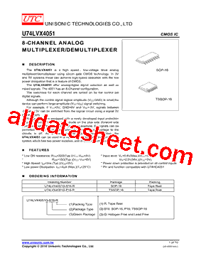 U74LVX4051_16型号图片
