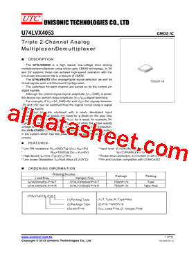 U74LVX4053L-P16-T型号图片