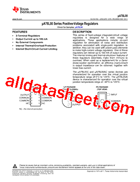 UA78L05CPK型号图片