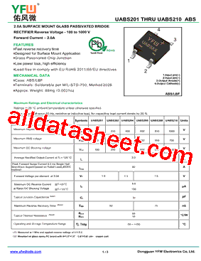 UABS206型号图片