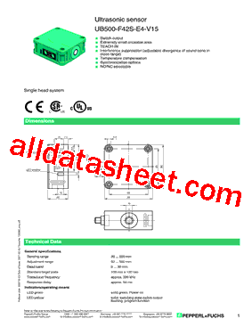 UB500-F42S-E4-V15型号图片