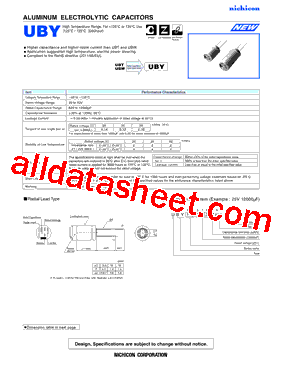 UBY1E332MHL型号图片