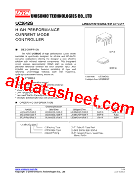 UC3842G-S08-R型号图片