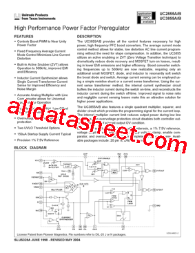UC3855BDWTR型号图片