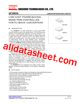 UC3863AL-S08-R型号图片