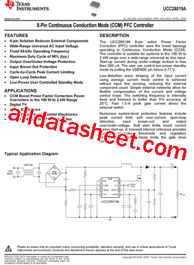 UCC28019ADR型号图片