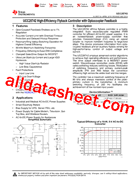 UCC28742DBVR型号图片