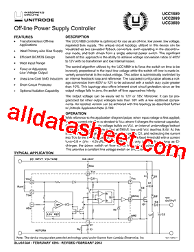 UCC3889DTR型号图片