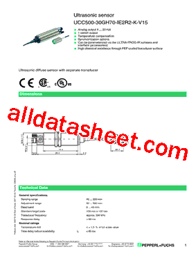 UCC500-30GH70-IE2R2-K-V15型号图片