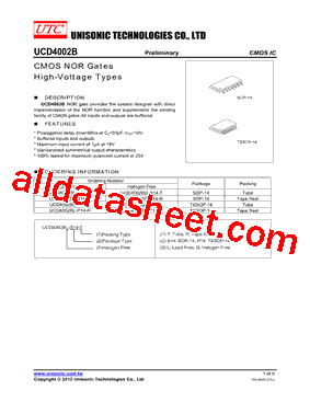 UCD4002BG-P14-R型号图片