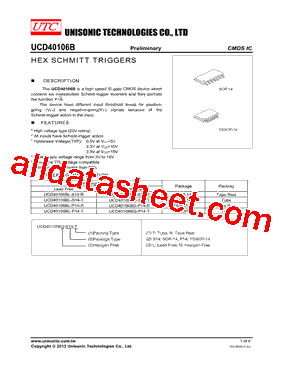 UCD40106BG-P14-R型号图片