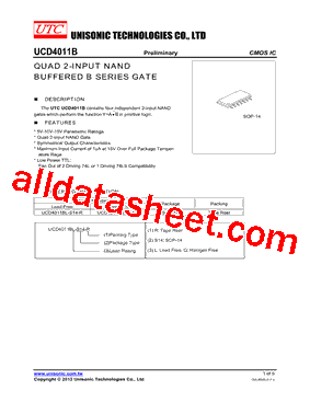 UCD4011BG-S14-R型号图片