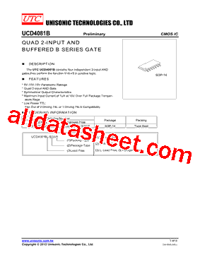 UCD4081BL-S14-R型号图片