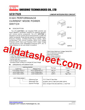 UCS1702SL-S08-R型号图片