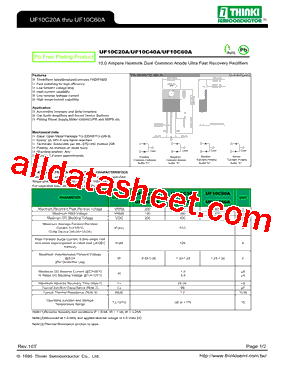 UF10C60A型号图片