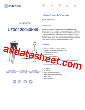 UF3C120040K4S型号图片