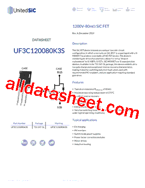 UF3C120080K3S型号图片