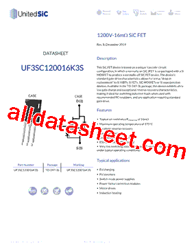 UF3SC120016K3S型号图片