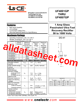 UF4001GP型号图片
