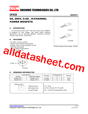 UF630-TA3-T型号图片