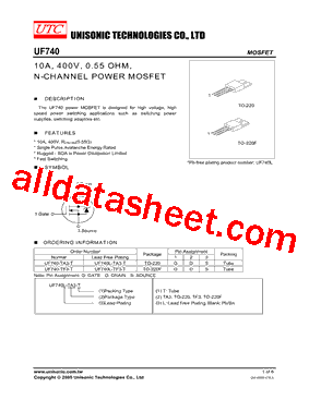 UF740-TA3-T型号图片