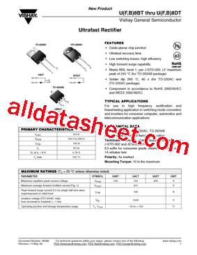 UF8DT-E3/4W型号图片