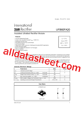 UFB60FA20型号图片