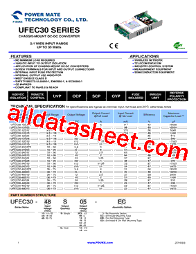 UFEC30-12S24型号图片