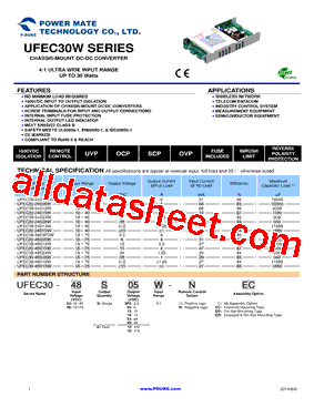 UFEC30-24S3P3W型号图片