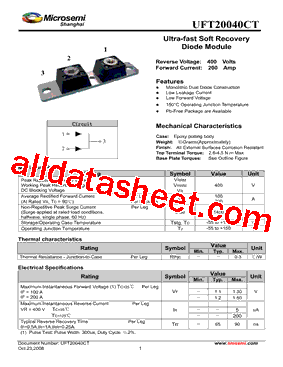 UFT20040CT型号图片