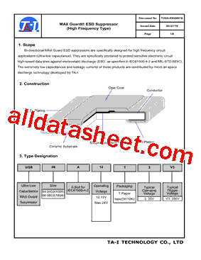 UGS04A03T3V3型号图片