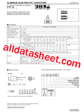 UHV1V102MED型号图片