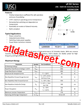 UJD06520K型号图片