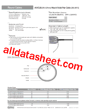 UL20276-SB10PX28AWG型号图片