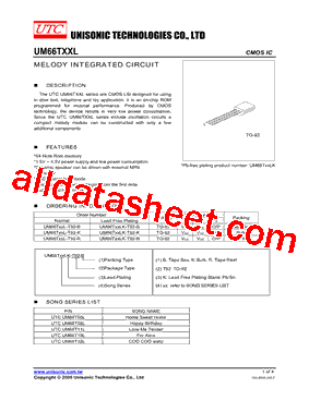 UM66T11L-T92-B型号图片