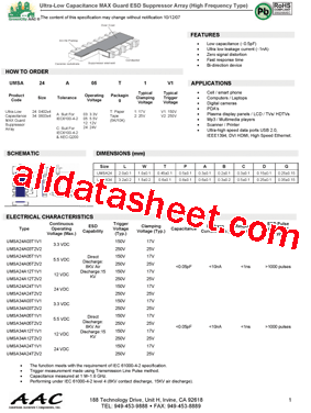 UMSA24C03T1V2型号图片