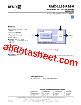 UMZ-1155-R16-G型号图片
