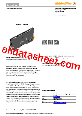 UR20-8DI-ISO-2W型号图片