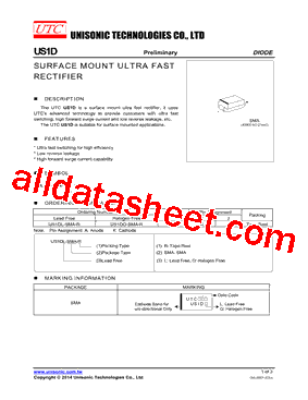 US1DG-SMA-R型号图片