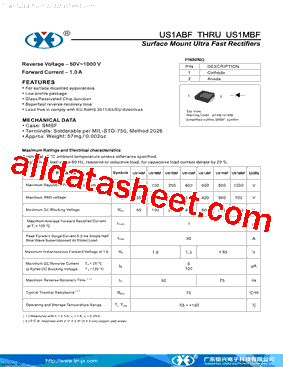 US1KBF型号图片