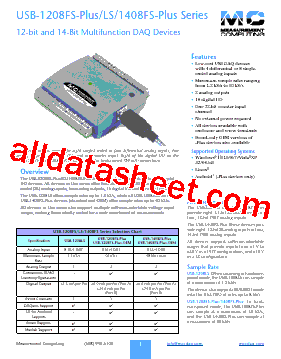 USB-1408FS-PLUS型号图片