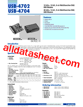 USB-4704-AE型号图片