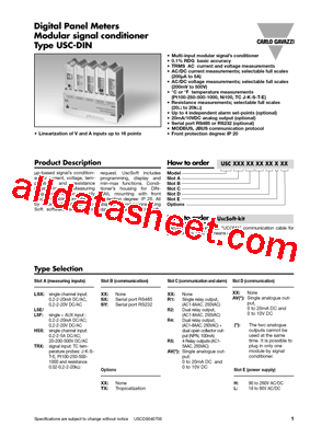 USC-DINLSFSXR2HTX型号图片