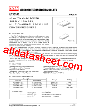 UT13243G-R28-T型号图片