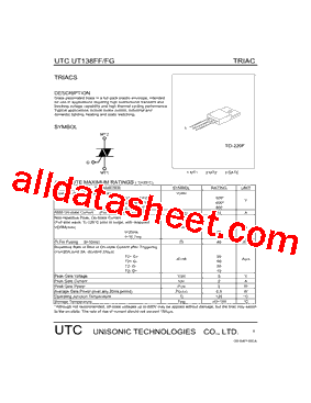 UT138FF/FG-6型号图片