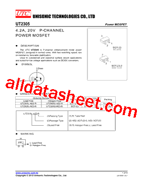 UT2305G-AE3-R型号图片