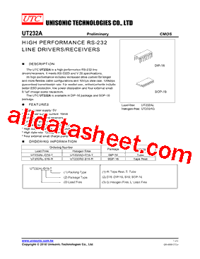UT232AG-S16-R型号图片
