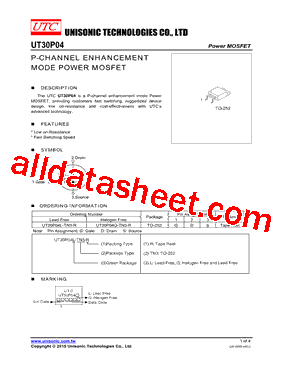 UT30P04G-TN3-R型号图片